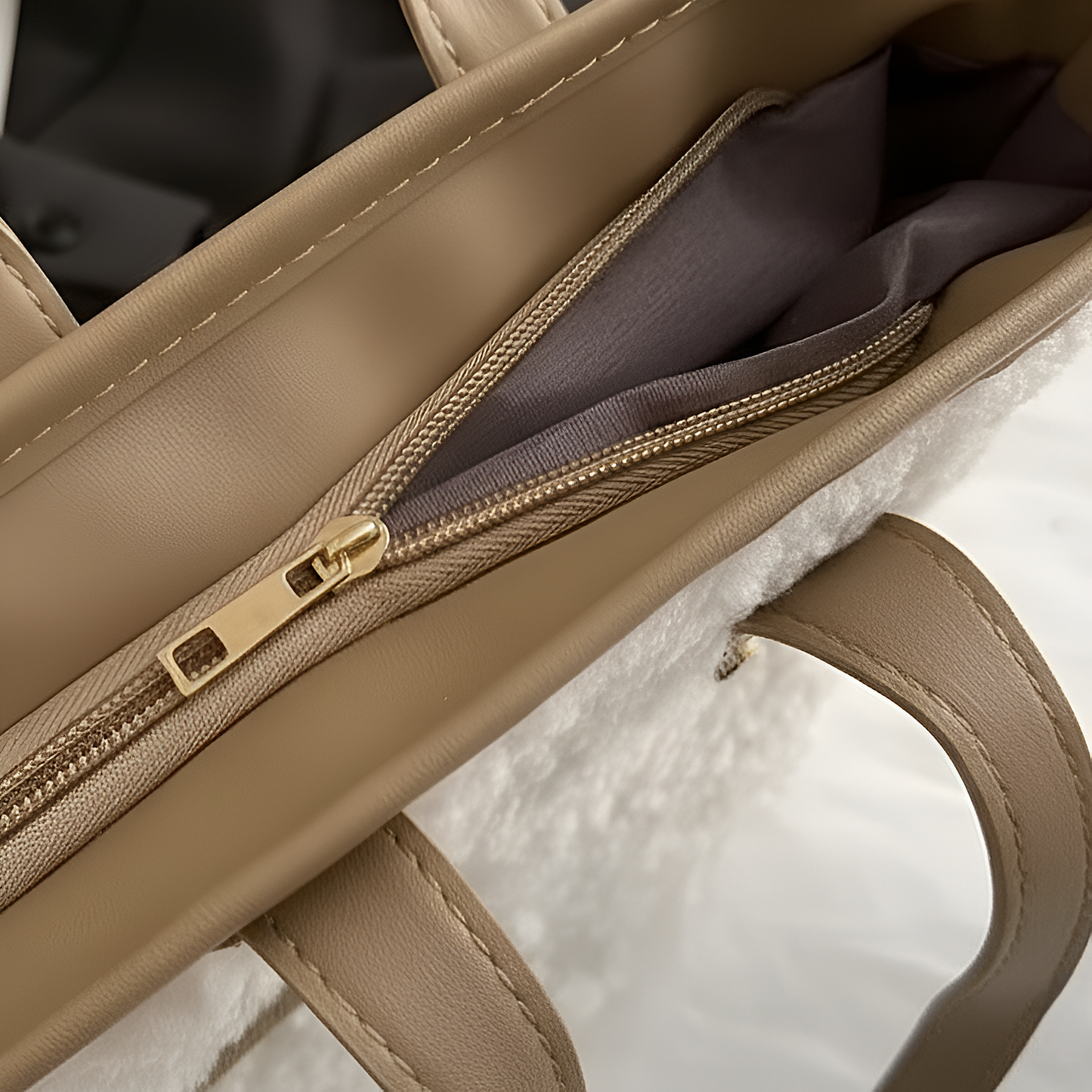 Zachte fashion teddy tas