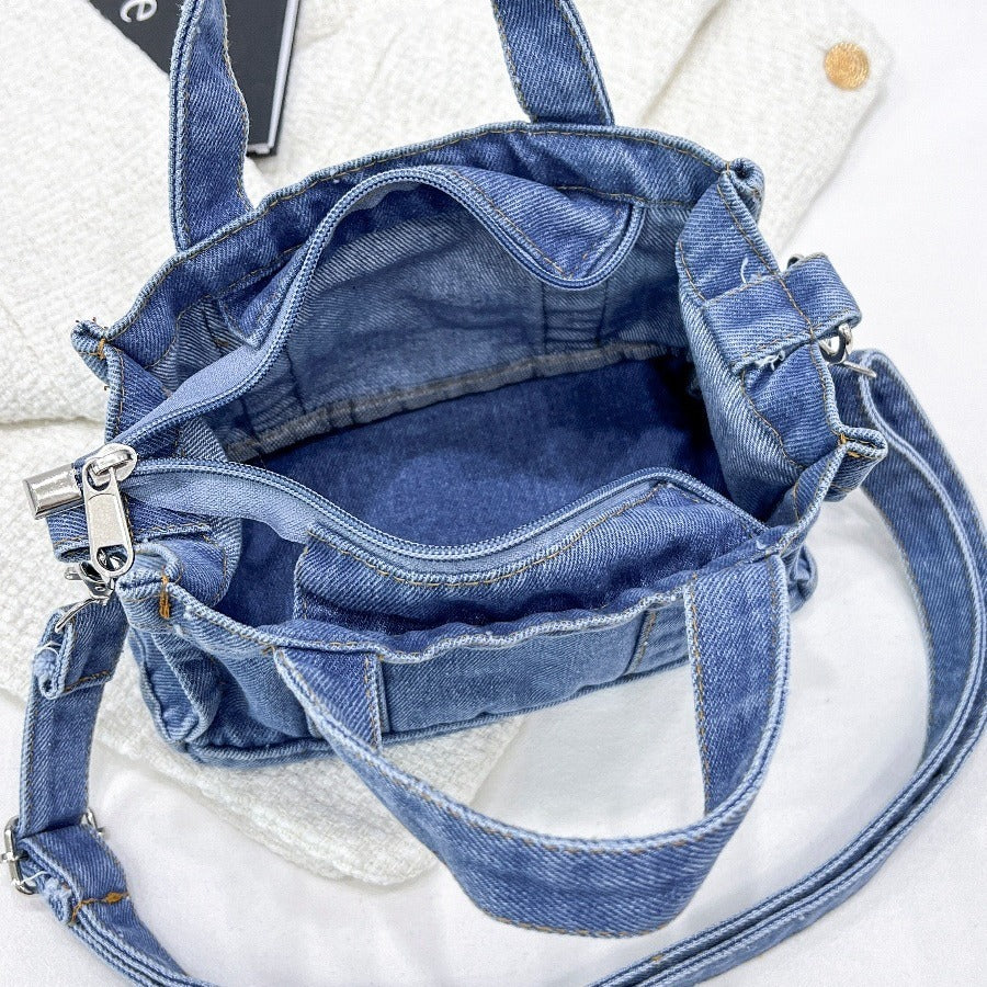 Casual denim handtas