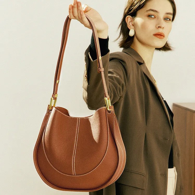 Luxe designer leren schoudertas