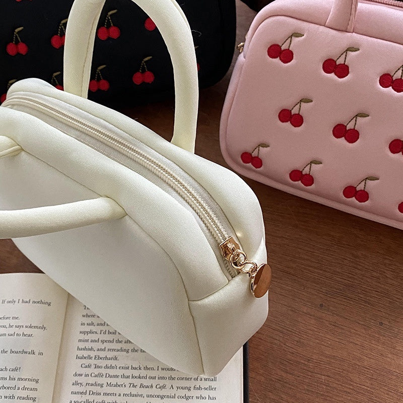 Schattig kersenprint handtasje
