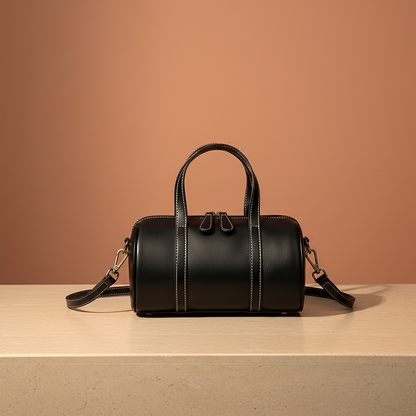 Minimalistisch vintage leren tasje