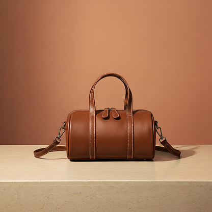 Minimalistisch vintage leren tasje