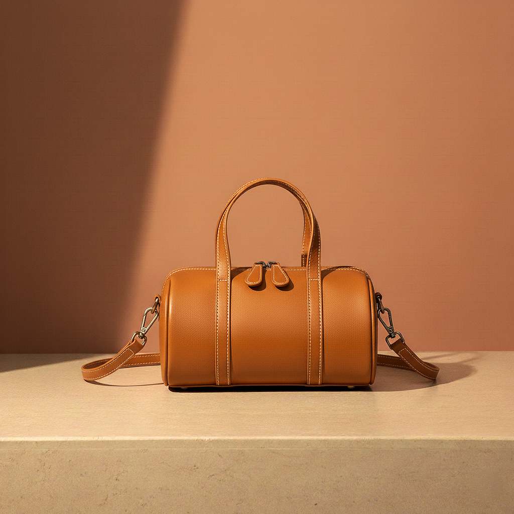 Minimalistisch vintage leren tasje