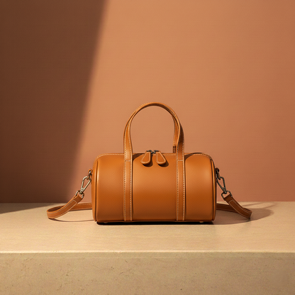 Minimalistisch vintage leren tasje