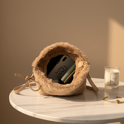 Chic & cozy teddy tas