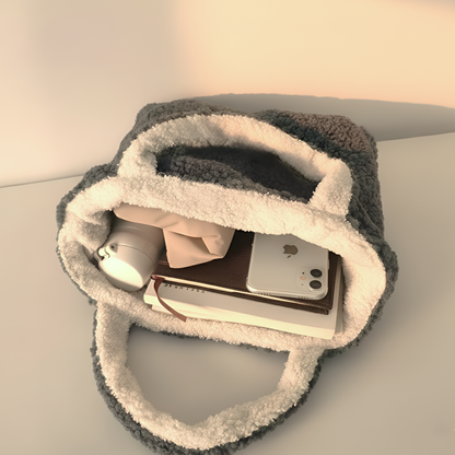 Dubbelzijdige teddy shopper