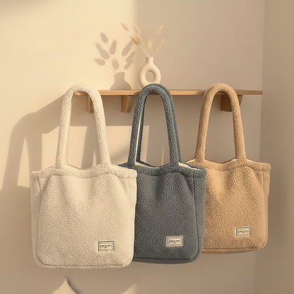 Dubbelzijdige teddy shopper