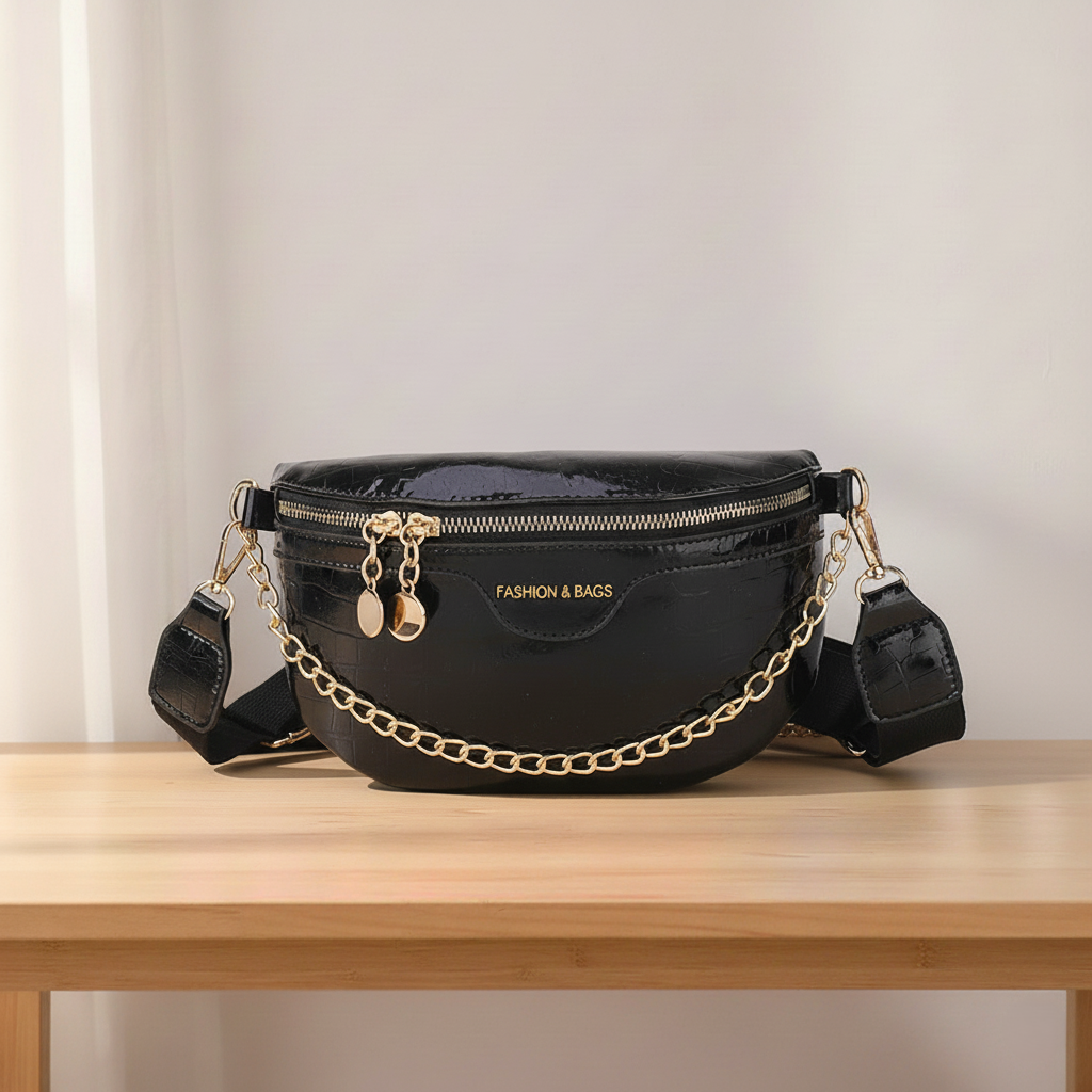 Shiny streetstyle crossbody tas