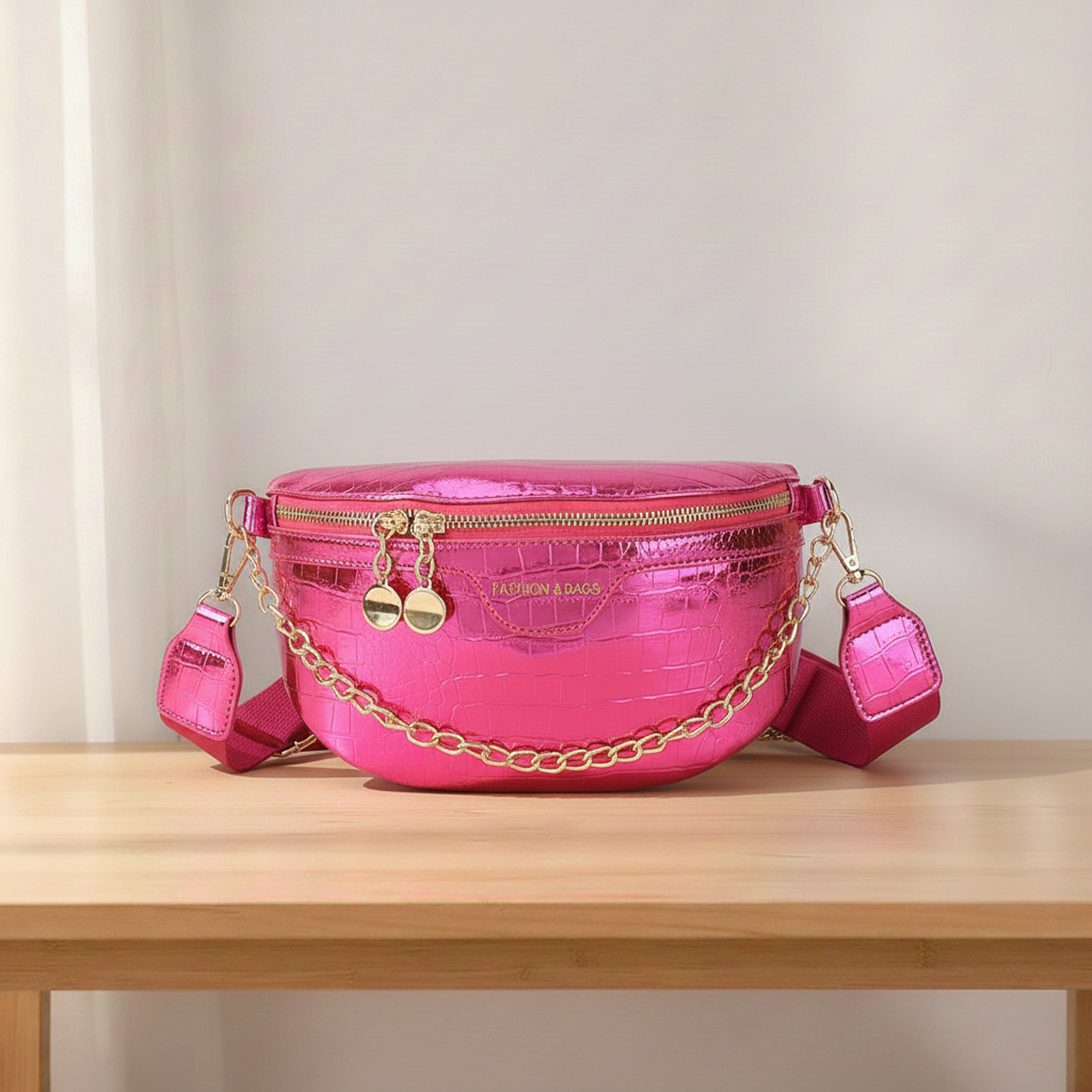 Shiny streetstyle crossbody tas