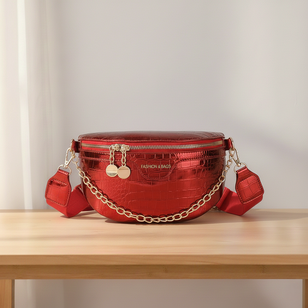 Shiny streetstyle crossbody tas