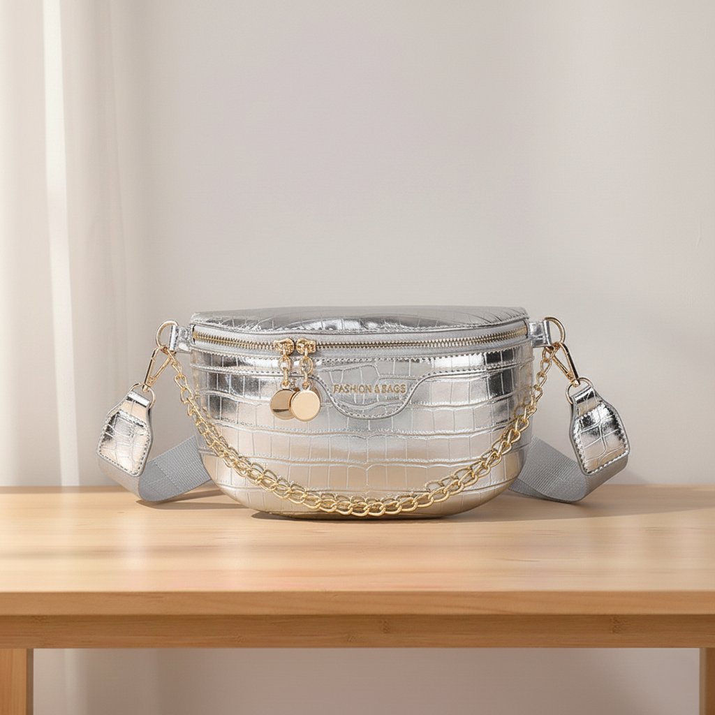 Shiny streetstyle crossbody tas