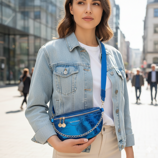 Shiny streetstyle crossbody tas
