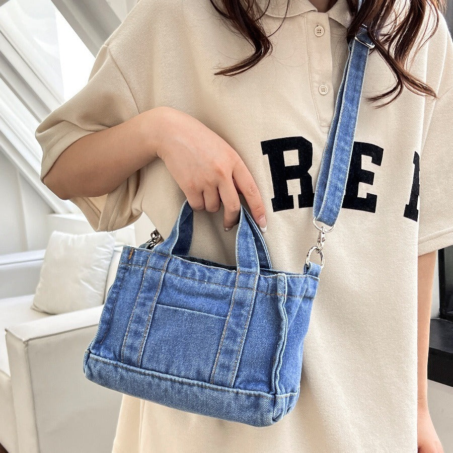 Casual denim handtas